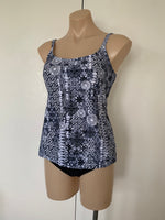 Ocean Curl - Tankini Honey - Black Print