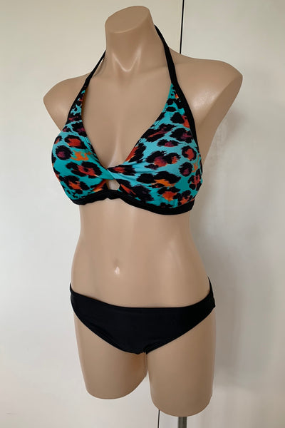 Ocean Curl - Piper Bikini Top - Aqua Print