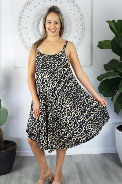 Montego Dress - Leopard Print