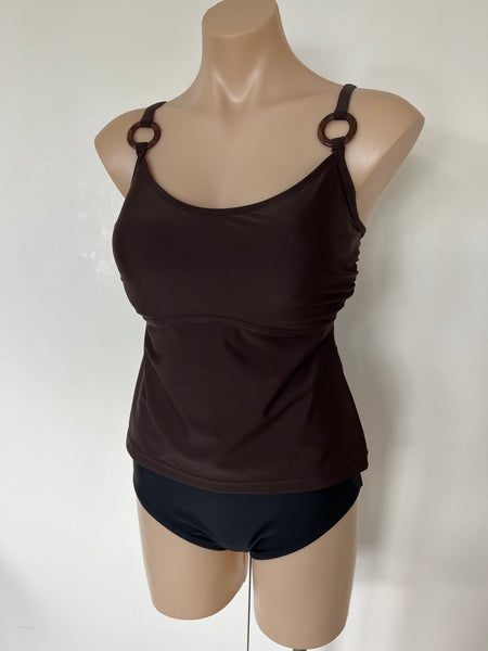 Ocean Curl - Dallas Tankini - Brown