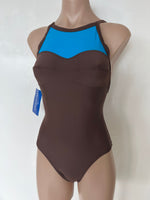 Ocean Curl - One Piece - Blue/Brown