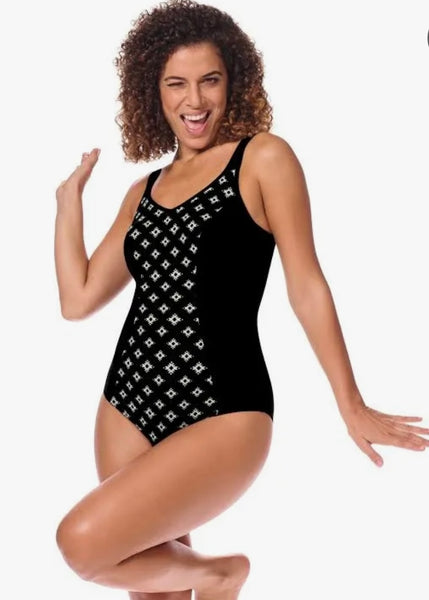 Amoena - One Piece - Black and White