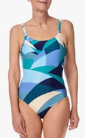 Amoena - One Piece - Multi Colour Blues