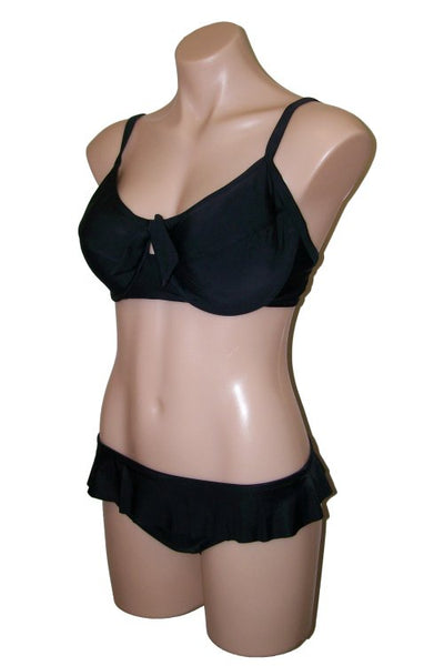 Ocean Curl - Laine Bikini Top - Black