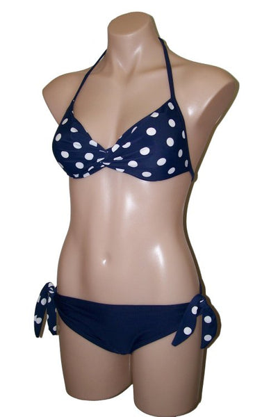Ocean Curl - Chloe Bikini Top - Navy Spot